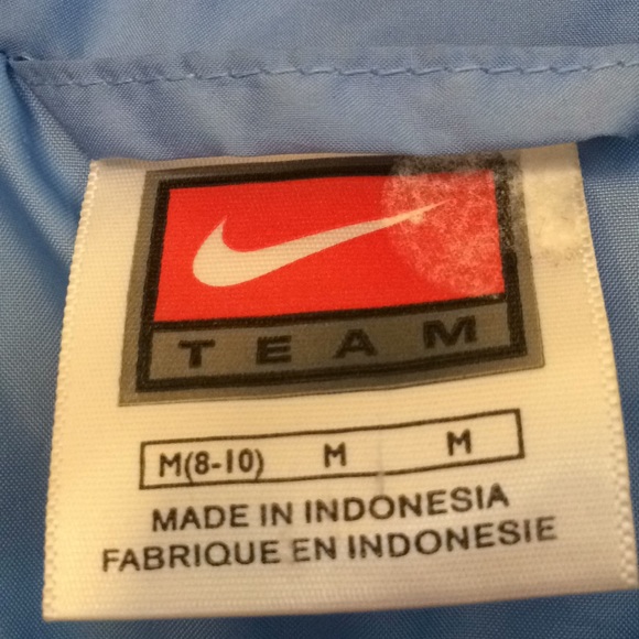 Nike UNC puffer jacket zip front Carolina blue - Picture 4 of 8